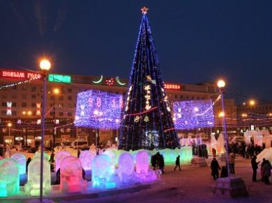 ледовой город в Челябинске