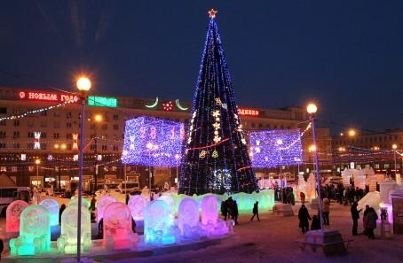 ледовой город в Челябинске